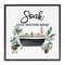 Stupell Industries Soak Worries Away Plants Framed Giclee Wall Art Design by Masey St. Studios